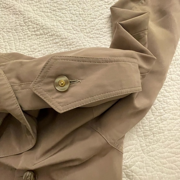 Womens Vintage Y2K Apropos Tan-Khaki Lightweight Trench Coat Size 11 21” p2p - Picture 8 of 12